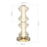 SL6136.214.01 Прикроватная лампа ST-Luce золото/коньячный LED 1*12W 3000K SPINE — изображение 4