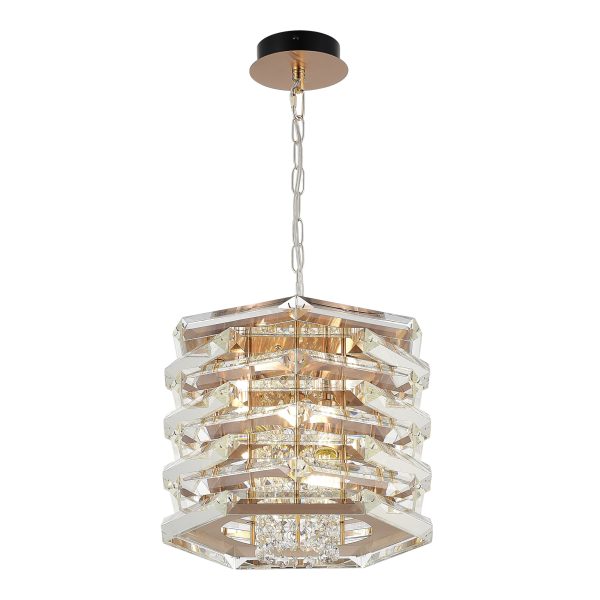 SL6137.203.04 Светильник подвесной ST-Luce медь/прозрачный E14 4*40W STROZZI — изображение 3