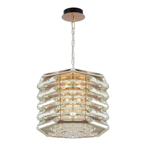 SL6137.203.08 Светильник подвесной ST-Luce медь/прозрачный E14 8*40W STROZZI — изображение 3