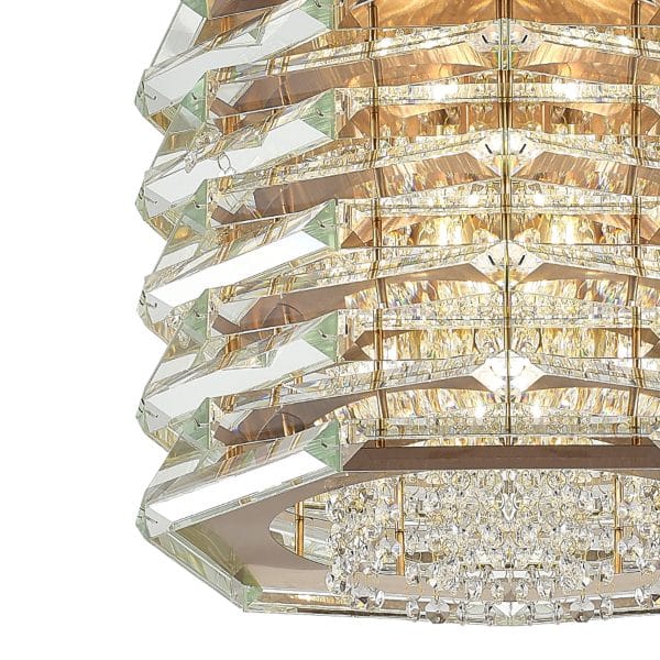 SL6137.203.08 Светильник подвесной ST-Luce медь/прозрачный E14 8*40W STROZZI — изображение 5