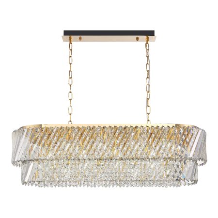 SL6138.303.14 Светильник подвесной ST-Luce латунь/прозрачный E14 14*40W RITZ