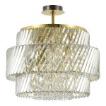 SL6138.313.12 Светильник потолочный ST-Luce латунь/прозрачный E14 12*40W RITZ — изображение 2