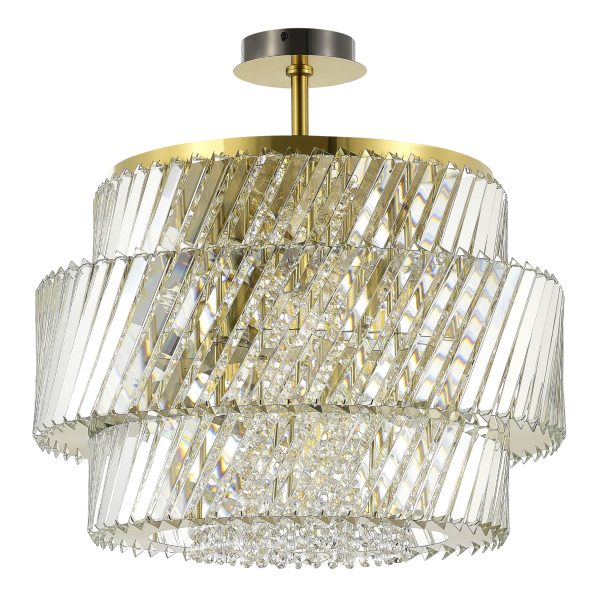 SL6138.313.12 Светильник потолочный ST-Luce латунь/прозрачный E14 12*40W RITZ — изображение 2