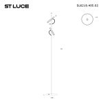 SL6210.405.02 Светильник напольный ST-Luce Черный/Черный, Золотистый LED 2*3W 3000K LILT — изображение 3