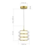 SL6239.203.03 Светильник подвесной ST-Luce золото/прозрачный LED 1*16W 3000K FRITTELA — изображение 5