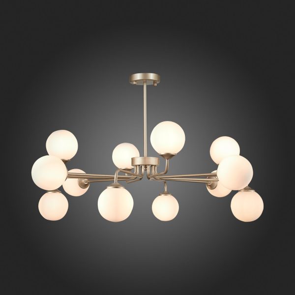 SLE106203-12 Светильник подвесной ST-Luce Золотистый/Белый G9 LED 12*5W REDJINO — изображение 2