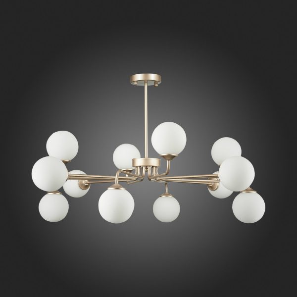 SLE106203-12 Светильник подвесной ST-Luce Золотистый/Белый G9 LED 12*5W REDJINO — изображение 5