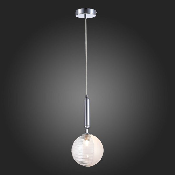 SLE1096-103-01 Подвес Хром/Прозрачный G9 LED 1*5W AVEIRO — изображение 2