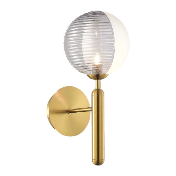 SLE1096-201-01 Светильник настенный Матовое золото/Белый, Дымчатый G9 LED 1*5W AVEIRO — изображение 3