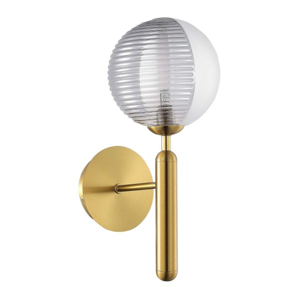 SLE1096-201-01 Светильник настенный Матовое золото/Белый, Дымчатый G9 LED 1*5W AVEIRO — изображение 4