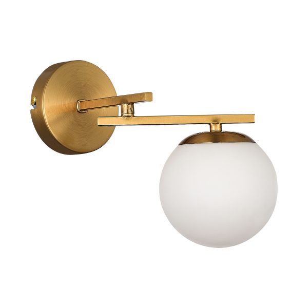 SLE1195-301-01 Светильник настенный Латунь/Белый E14 1*40W SIERRA — изображение 4