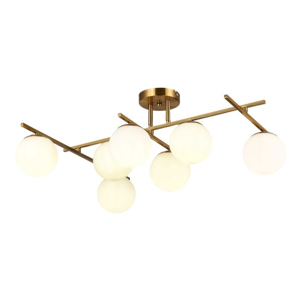 SLE1195-302-07 Светильник потолочный Латунь/Белый E14 7*40W SIERRA — изображение 2