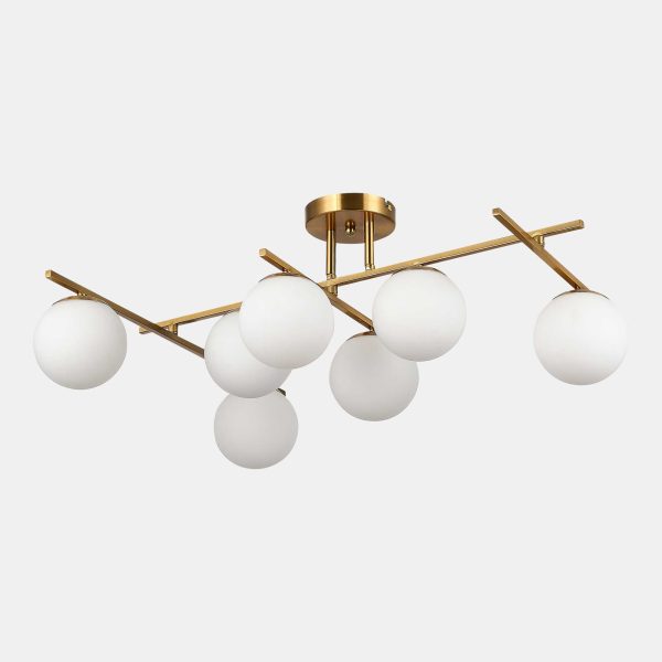 SLE1195-302-07 Светильник потолочный Латунь/Белый E14 7*40W SIERRA — изображение 3