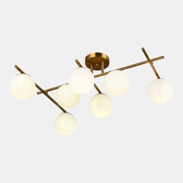 SLE1195-302-07 Светильник потолочный Латунь/Белый E14 7*40W SIERRA — изображение 5