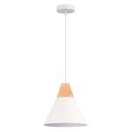 SLE125103-01 Светильник подвесной Белый/Белый, Светлое дерево E27 1*60W MODICA — изображение 4