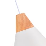 SLE125103-01 Светильник подвесной Белый/Белый, Светлое дерево E27 1*60W MODICA — изображение 5