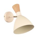 SLE1256-501-01 Светильник настенный Бежевый/Бежевый, Светлое дерево, Золотистый E14 1*40W VISTA — изображение 4