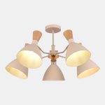 SLE1256-502-05 Светильник потолочный Бежевый/Бежевый, Светлое дерево, Золотистый E14 5*40W VISTA — изображение 5