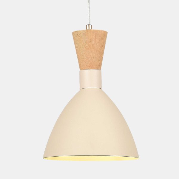 SLE1256-503-01 Светильник подвесной Бежевый/Бежевый, Светлое дерево, Золотистый E14 1*40W VISTA — изображение 5