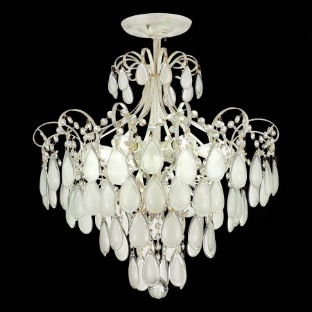 SLE160302-06 Светильник потолочный Золотистый/Белый матовый E14 6*60W MAGONZA