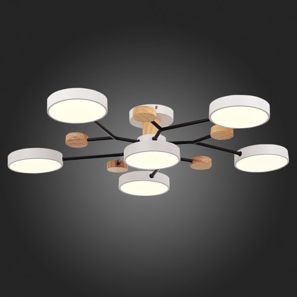 SLE6006-502-06 Светильник потолочный Белый/Белый LED 6*12W 3000K/4500K/6000K FAEMA — изображение 2