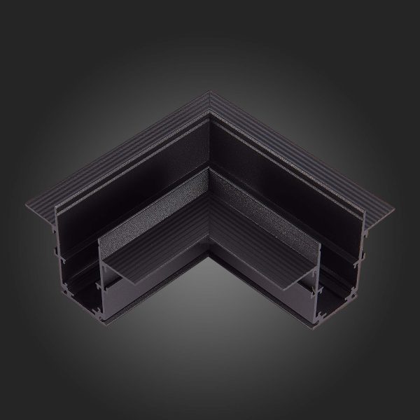 ST007.429.00 Угол-соединитель для встраиваемого магнитного шинопровода  ST-Luce Черный SKYLINE 48 — изображение 2