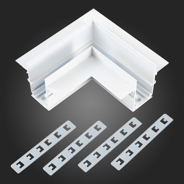 ST007.529.00 Угол-соединитель для встраиваемого магнитного шинопровода  ST-Luce Белый SKYLINE 48 — изображение 2