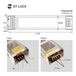 ST022.024.200-F Блок питания (24V,200W, IP20) ST-Luce Светодиодные ленты — изображение 4