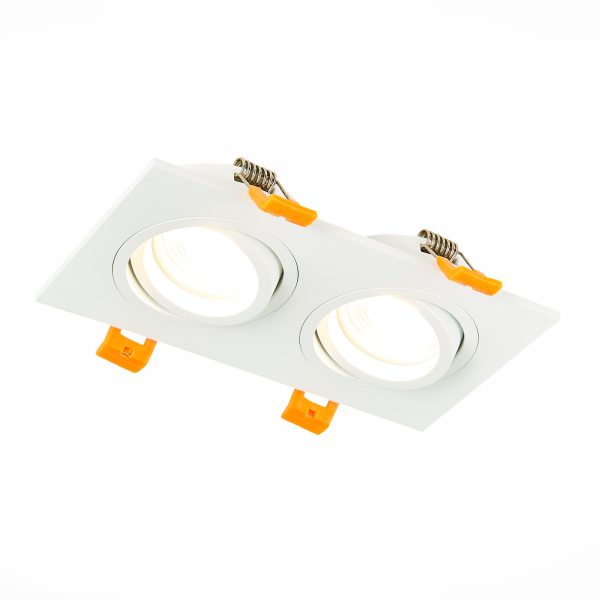 ST251.508.02 Св-к встр. Белый GU10 2*50W  IP20 L170xW92xH27 220V Без ламп Встраиваемые светильники — изображение 3