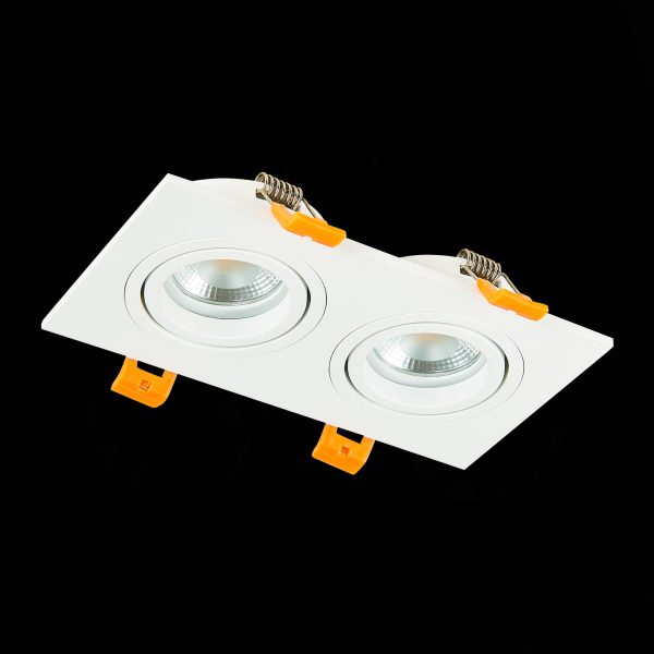 ST251.508.02 Св-к встр. Белый GU10 2*50W  IP20 L170xW92xH27 220V Без ламп Встраиваемые светильники — изображение 4