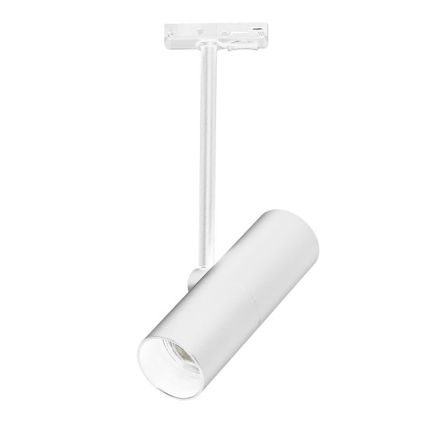 ST381.506.01 Св-к трек. Белый GU10 1*50W IP20 DxH- 220V Без ламп Однофазная трековая система — изображение 3