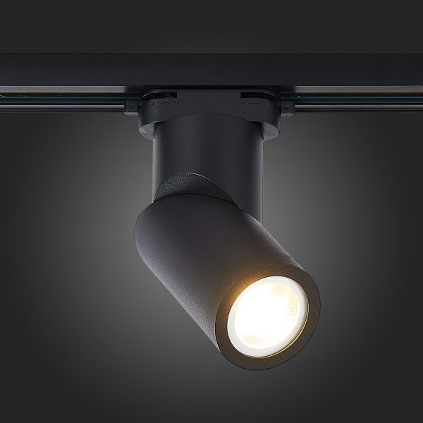 ST650.406.01 Св-к трек. Черный GU10 1*50W IP20 D60xH175 180-240V Без ламп Однофазная трековая система — изображение 2