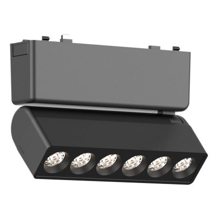 ST675.446.06 Магнитный трековый светильник Черный LED 1*6W 4000K 360Lm Ra>90 IP20 L122xW26xH81 48V SKYFLAT