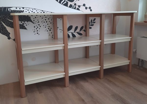 Стеллаж Classic низкий (молочный) — изображение 3