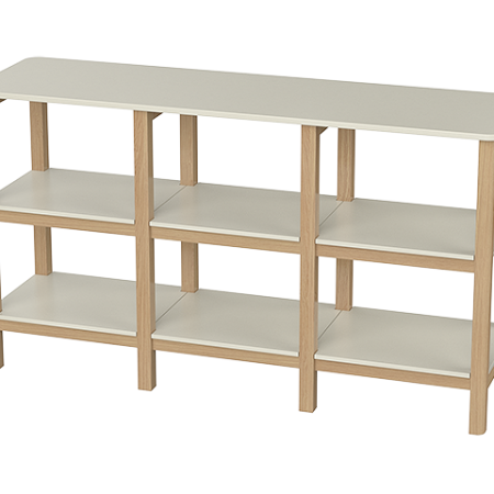 Стеллаж Classic низкий (молочный)