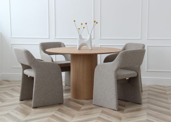 Стол обеденный Type D 120 см основание D 43 см (натуральный дуб) — изображение 2