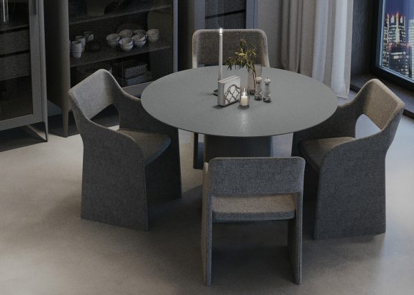 Стол обеденный Type D 120 см основание D 43 см (серый) — изображение 2