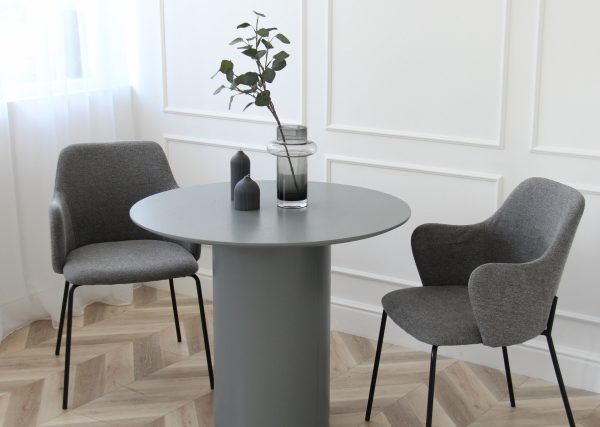 Стол обеденный Type D 90 см основание D 39 см (серый) — изображение 3