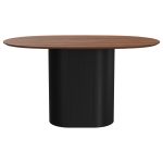 Стол обеденный Type овальный 140*85 см (орех/черный)