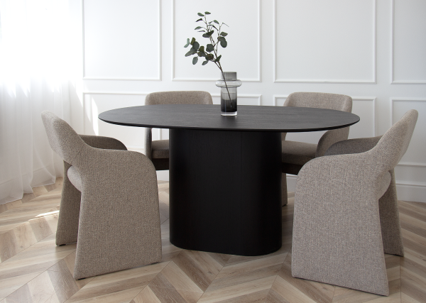 Стол обеденный Type овальный 160*95 см (черный) — изображение 2