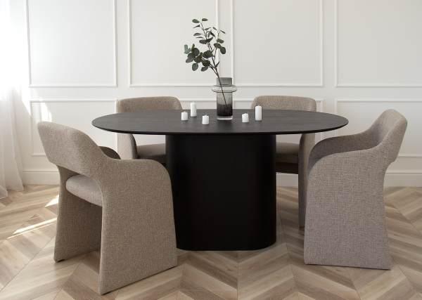 Стол обеденный Type овальный 160*95 см (черный) — изображение 4