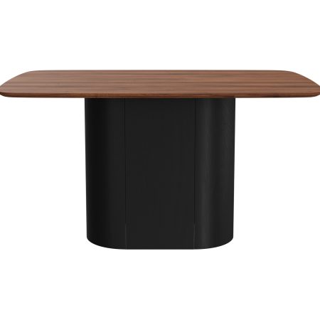 Стол обеденный Type прямоугольный 140*90 см (орех/черный)