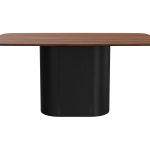 Стол обеденный Type прямоугольный 160*90 см (орех/черный)