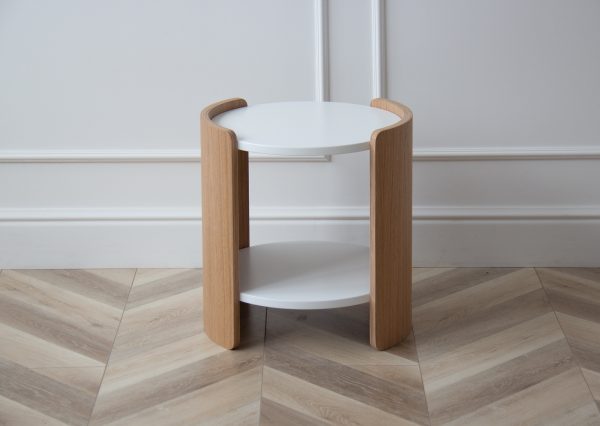 stolik-lagom-d-43-sm-vysota-45-sm-belyj-naturalnyj-dub-3 Столик Lagom D 43 см высота 45 см (белый, натуральный дуб) — изображение 4