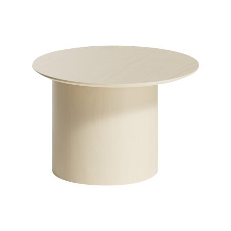 Столик Type D 60 см со смещенным основанием D 39 см (молочный)