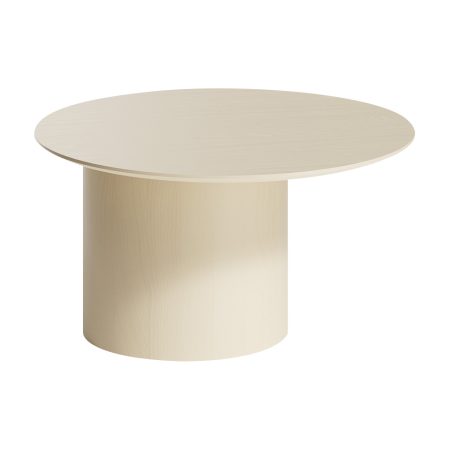 Столик Type D 70 см со смещенным основанием D 39 см (молочный)