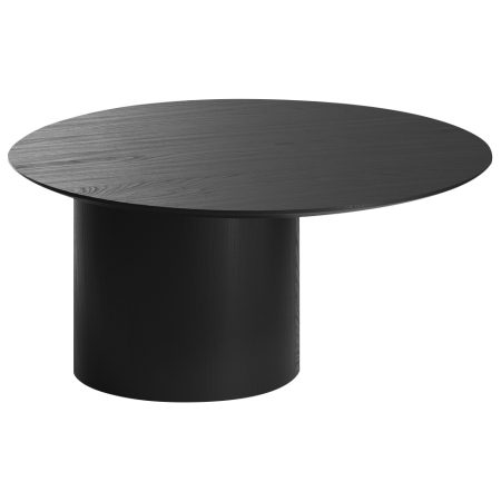 Столик Type D 80 см со смещенным основанием D 39 см (черный)