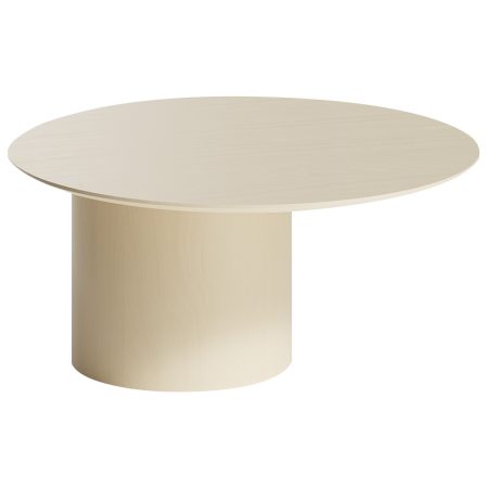 Столик Type D 80 см со смещенным основанием D 39 см (молочный)