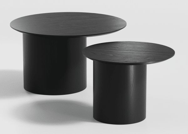 Столик Type D 80 см со смещенным основанием D 39 см (серый) — изображение 3