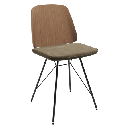 Стул E9.6 (дуб / серо-зеленыи? FiberGuard)